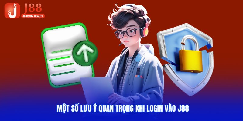 Một vài lưu ý quan trọng lúc login tài khoản vào J88 